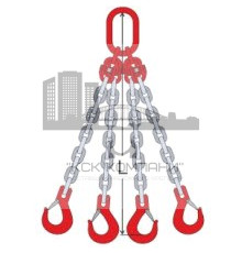 Строп цепной 4СЦ [г/п 3,15т/1000мм+крюк-укоротитель] четырехветвевой